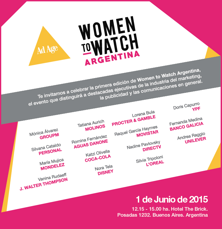 El lunes próximo se celebrará Women to Watch 
